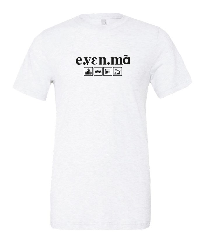 T-Shirt homme blanc e.vɛn.mã