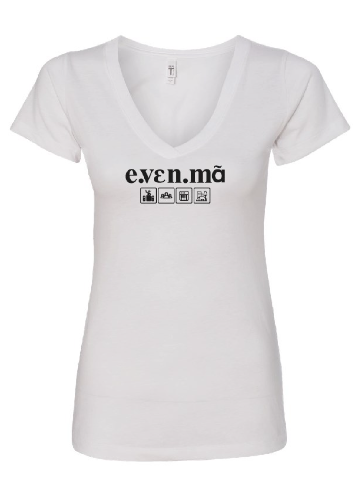 T-Shirt femme blanc e.vɛn.mã