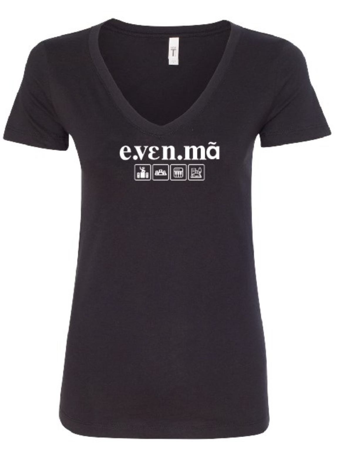 T-Shirt femme noir e.vɛn.mã