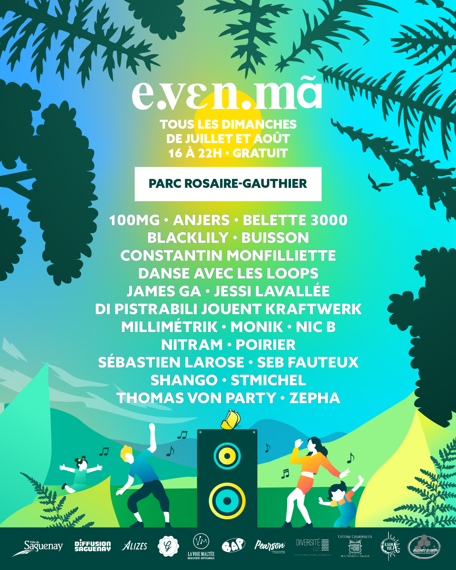 Affiche programmation Evenma 2025